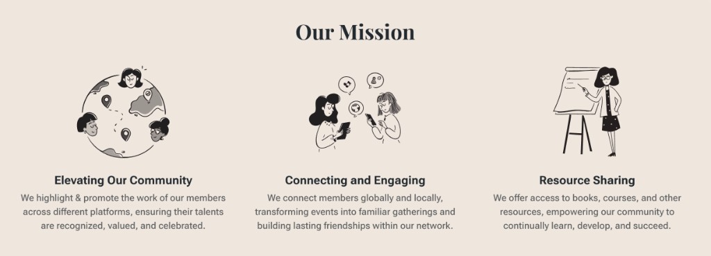 Our Mission – Elevating Our Community, Connecting and Engaging, Resource Sharing