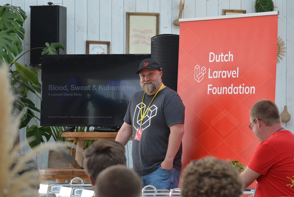 Spreker op een DLF-evenement