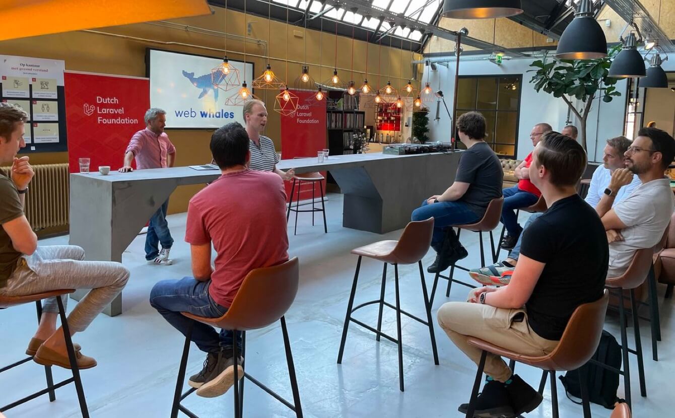 Leden van de Dutch Laravel Foundation tijdens een bijeenkomst
