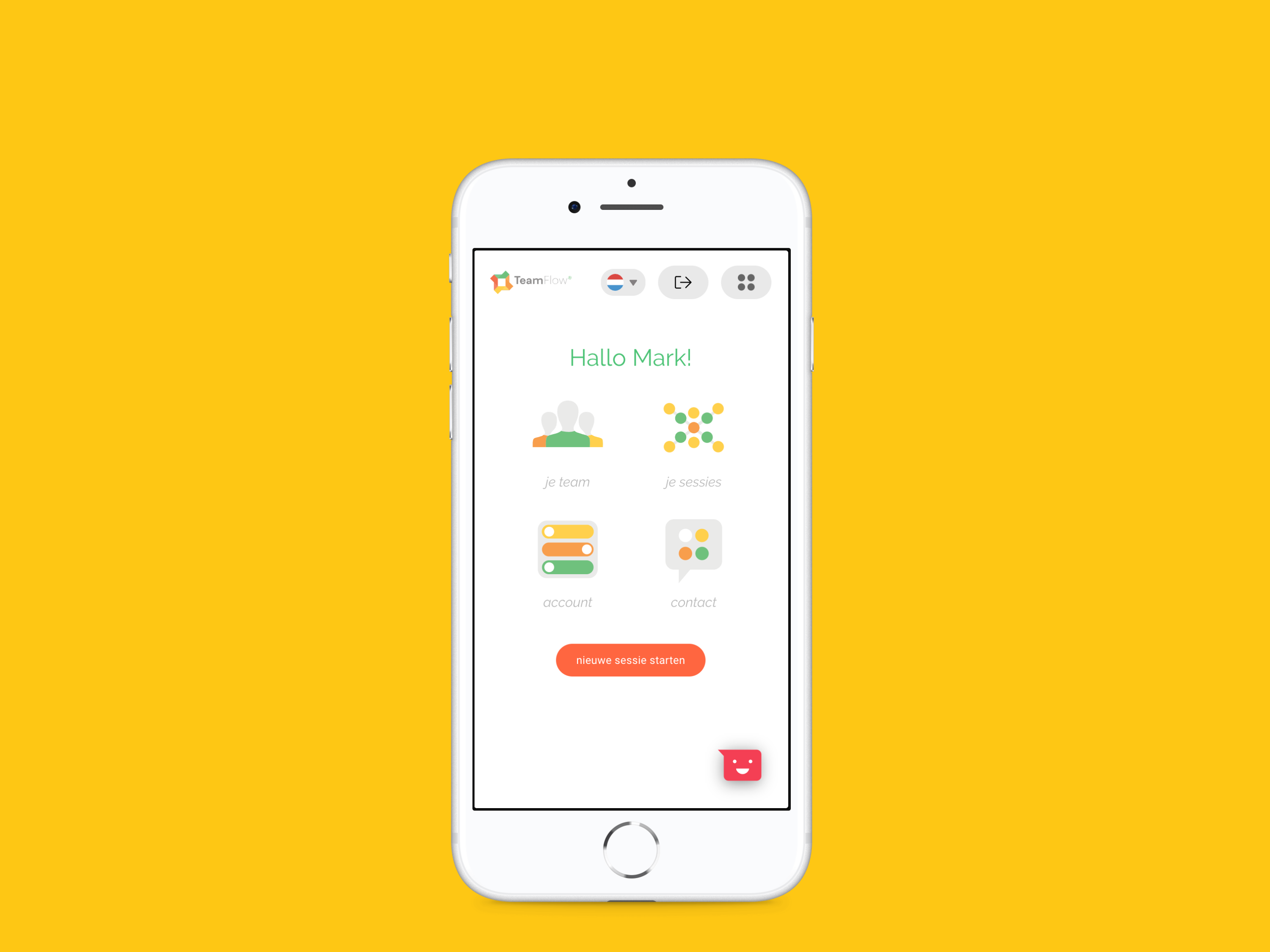 Beter samenwerken door de slimme begeleiding van de TeamFlow app